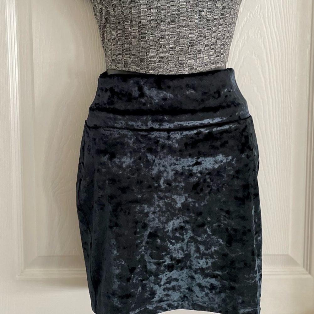 Velvet Mini Skirt